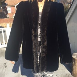 Vintage 80s Jordache Faux Fur Jacket